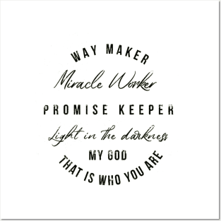 Way Maker , Promise Keeper Posters and Art